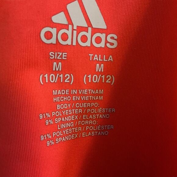 ADIDAS Youth Girls Tank Top Medium (10-12) Multicolored Animal Print Twist Back - Picture 2 of 11